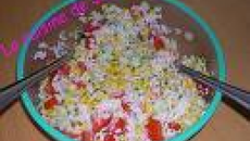 Salade de riz au surimi rapide