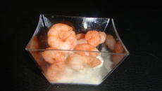 Verrine crevette concombre