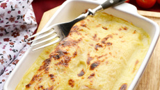 Crêpes au jambon gratinées