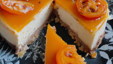 Cheesecake à l'orange et au kaki