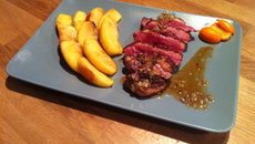 Magret de canard au miel