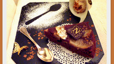 Gâteau choco poires et marrons