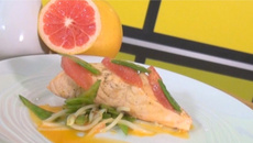 Pavé de saumon au pamplemousse de Floride