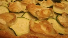 Tarte chèvre courgettes