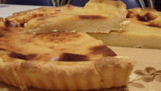 Tarte au flan vanillé