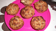 Muffins chocolat-coco moelleux