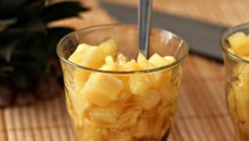 Tartare d'ananas aux épices de Noël