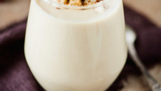 Verrines crème de châtaignes du Périgord, émulsion de foie gras des Landes