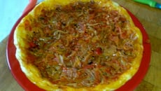 Tarte oignons tomates