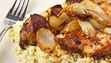 Chapon farci au couscous