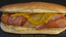Hot dog raclette poitrine fumée