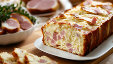 Cake au boursin et jambon