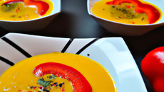 Duo de soupe de poivrons
