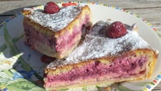 Bakewell pudding aux framboises