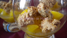 Verrine de foie gras à l'ananas caramélisé et piment d'espelette
