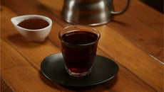 Café glacé au sirop d'orgeat