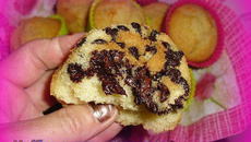 Muffins oranges et amandes aux pépites de chocolat
