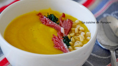 Velouté de carotte, courgette et butternut