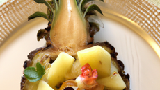 Dinde farcie aux morilles / ananas