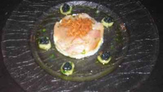 Eventail de Hareng fumé, pomme de terre écrasées et crème aigrelette