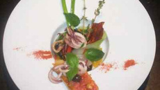 Filets de rouget et calamar de méditérranée, légumes provencaux confits