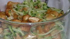 Croc' courgettes en verrine