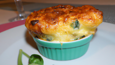 Soufflé au fromage et au cresson maison