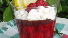 Verrine framboises-citron