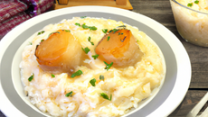Risotto crémeux aux coquilles saint-jacques