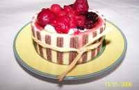 Bavarois aux fruits rouges surgelés