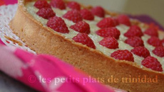 Tarte gourmande chocolat blanc et framboises
