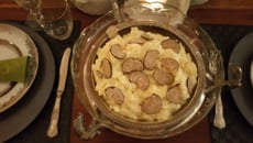 Pomme de terre au four et perles de truffe