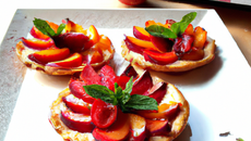 Tartelette fraises nectarines