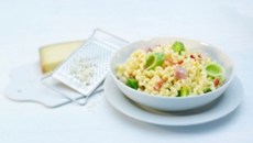 Pâtes aux poireaux et Gruyère AOC