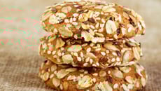 Sablé au sésame, avoine et  lin