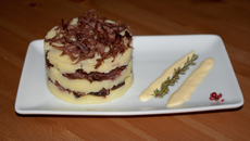 Effilochée de queue de bœuf sauce moutarde