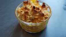 Crumble d'abricots et amandes