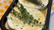 Gratin de chèvre au thym