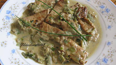 Feuille de veau au roquefort