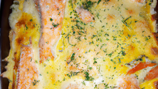 Gratin de saumon fumé
