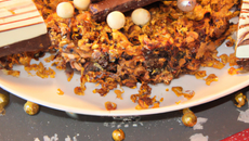 Gâteau de Noël au milka et aux ceréales