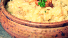 Risotto aux girolles et chair à saucisse