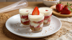 Tiramisu aux fraises et spéculoos en verrine