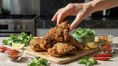 Poulet frit, le vrai