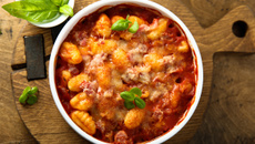 Gratin de gnocchis sauce tomate et jambon