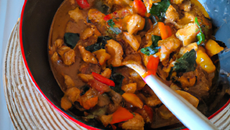 Wok de poulet au curry