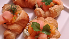 Petits croissants saumon Tartare