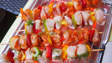 Brochettes de dinde au duo de marinade classique