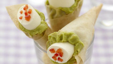 Cornets croustillants au guacamole et Apérivrais Saveurs Provençales