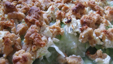 Crumble courgette et boursin